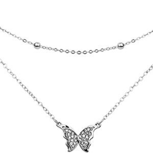 Cute Girls, 14k Gold Plated Handmade Hollow Layer Pendant Necklace